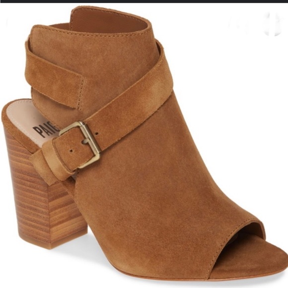 Paige Mimi Suede Block Heel Sandals Womens Size 6 - Picture 1 of 6